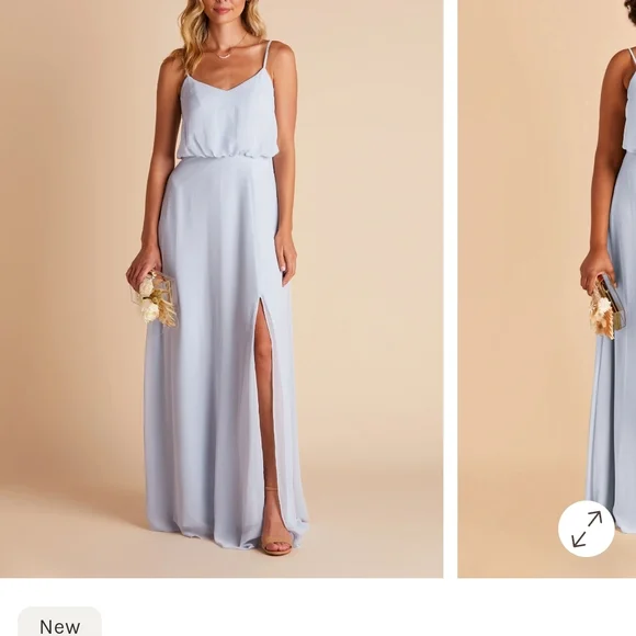 ice grey bridesmaid dresses Andrea Ya'aqov Long Cupro Dress | Grey